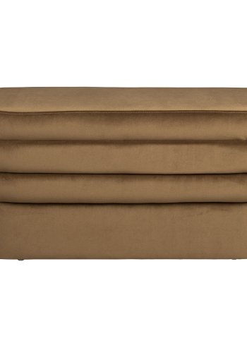 DUTCHBONE Aditi Bank, oval – braunes Polyester (93x35)