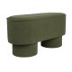 WHITE LABEL LIVING Marcos benk, oval - grnn polyester (93x35)