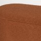 WHITE LABEL LIVING Marcos benk, oval - rdbrun polyester (93x35)