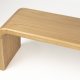 ZUIVER Brave benk, rektangulr - naturlig eikefiner og gummitre (140x38)