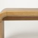ZUIVER Brave benk, rektangulr - naturlig eikefiner og gummitre (140x38)