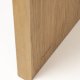 ZUIVER Brave benk, rektangulr - naturlig eikefiner og gummitre (140x38)