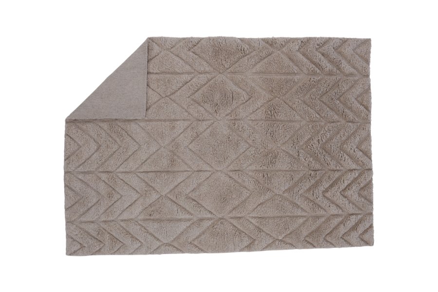 VIND COLLECTION Zoewool teppe, rektangulrt - beige ull (400300)