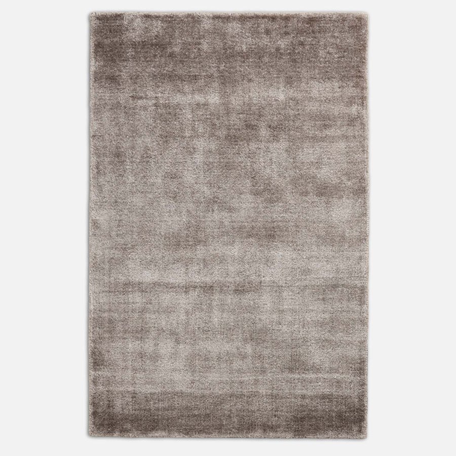 WOUD rektangul&auml;r nyansmatta - beige konstsilke och bomull