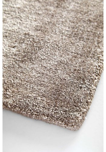 WOUD rektangul&auml;r nyansmatta - beige konstsilke och bomull