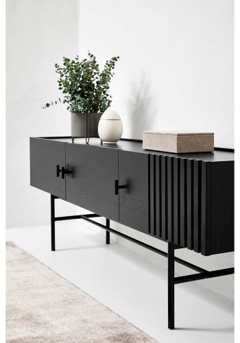 WOUD rektangul&auml;r nyansmatta - beige konstsilke och bomull