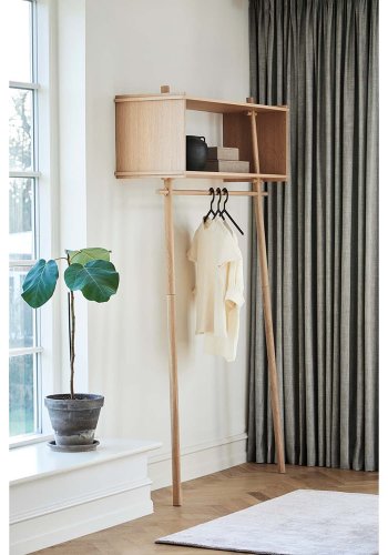 WOUD rektangul&auml;r nyansmatta - beige konstsilke och bomull