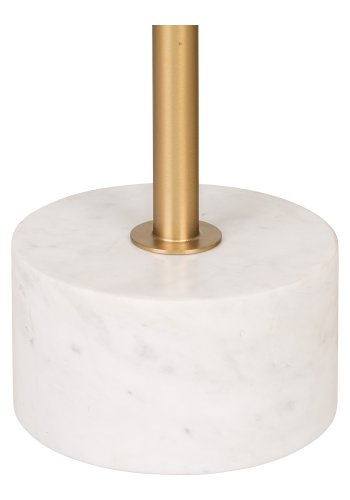 HOUSE NORDIC Lecco hjrnebord, rundt - messing stl og marmor (51)