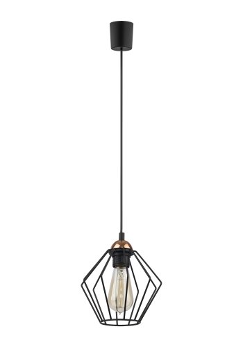 TK Galaxy taklampe - kobber og sort metall