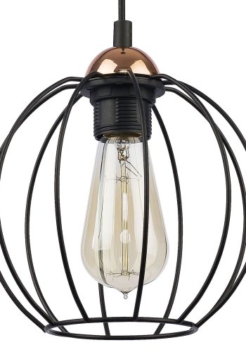 TK Galaxy taklampe, Large - kobber og sort metall