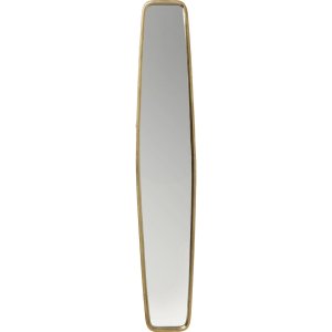 KARE DESIGN Clip Brass vgspejl, rektangulr - spejlglas og messing aluminium (177x32)