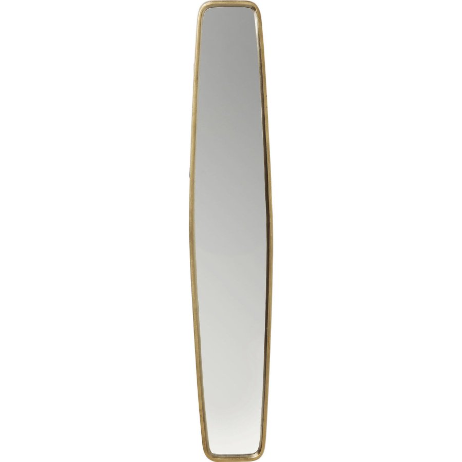 KARE DESIGN Clip Brass vgspejl, rektangulr - spejlglas og messing aluminium (177x32)