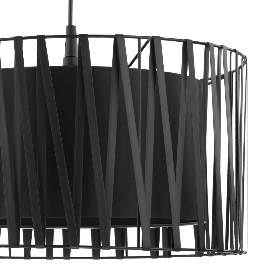 TK Harmony loftlampe - sort stof og metal