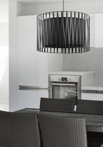 TK Harmony loftlampe - sort stof og metal