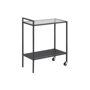 ACT NORDIC Seaford rullebord - stl med glasplade, m. hjul