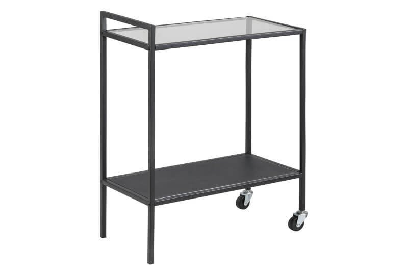 ACT NORDIC Seaford rullebord - stl med glasplade, m. hjul