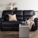 VENTURE DESIGN Saranda hvilestol 3 pers. sofa - svart mikrofiber