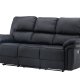 VENTURE DESIGN Saranda hvilestol 3 pers. sofa - svart mikrofiber