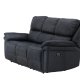 VENTURE DESIGN Saranda hvilestol 3 pers. sofa - svart mikrofiber