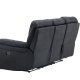 VENTURE DESIGN Saranda hvilestol 3 pers. sofa - svart mikrofiber