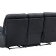 VENTURE DESIGN Saranda hvilestol 3 pers. sofa - svart mikrofiber