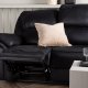 VENTURE DESIGN Saranda hvilestol 3 pers. sofa - svart mikrofiber