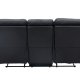 VENTURE DESIGN Saranda hvilestol 3 pers. sofa - svart mikrofiber