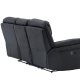 VENTURE DESIGN Saranda hvilestol 3 pers. sofa - svart mikrofiber