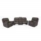 VENTURE DESIGN Saranda 3-manns sofa med hvilestol - grtt stoff