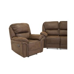 Saranda recliner lnestol - brun stof