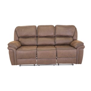 VENTURE DESIGN Saranda 3 pers. sofa, m. recliner - brun stof