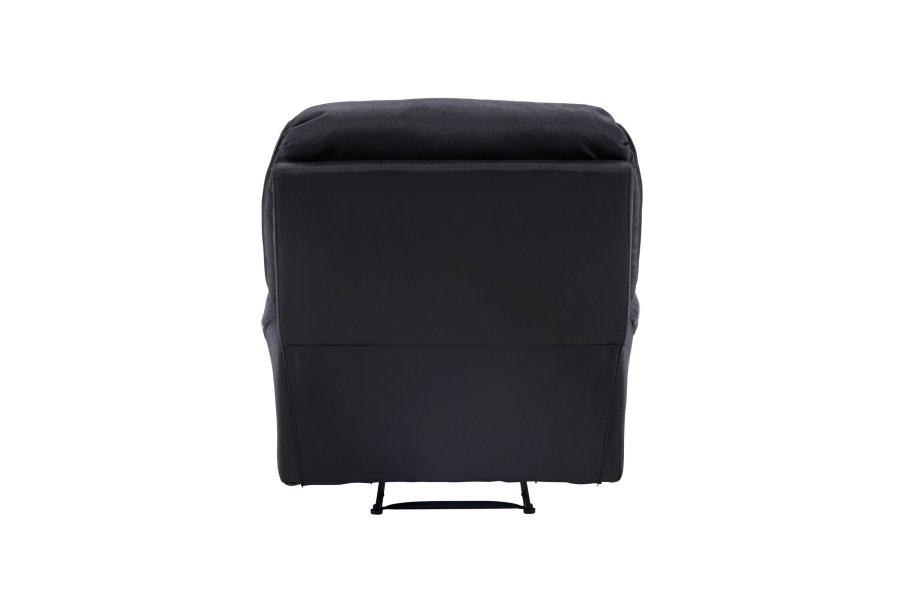 VENTURE DESIGN Saranda hvilestol, m. armlen - svart mikrofiber og plast