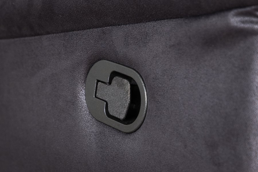 VENTURE DESIGN Saranda hvilestol, m. armlen - svart mikrofiber og plast