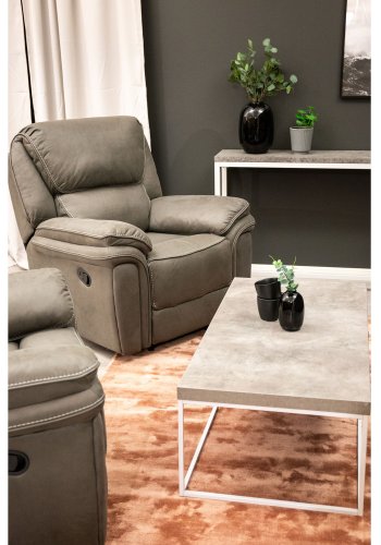 VENTURE DESIGN Saranda hvilestol - gr mikrofiber polyester