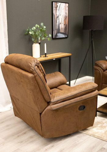 VENTURE DESIGN Saranda hvilestol - brunt stoff