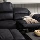 VENTURE DESIGN Saranda hvilestol hjrnesofa - svart mikrofiber