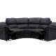 VENTURE DESIGN Saranda hvilestol hjrnesofa - svart mikrofiber