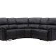 VENTURE DESIGN Saranda hvilestol hjrnesofa - svart mikrofiber