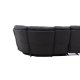 VENTURE DESIGN Saranda hvilestol hjrnesofa - svart mikrofiber