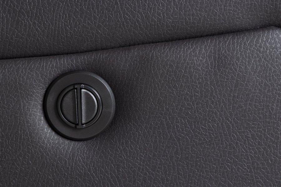 VENTURE DESIGN Singapore hvilestol, m. armlen - svart polyester og metall