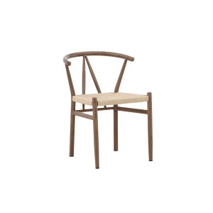 VENTURE HOME Alfons spisebordsstol - natur rattan og brun trlook stl