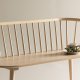VENTURE DESIGN Bobby spisebordsbenk, m. ryggst�tte - hvitkalket gummitre