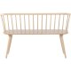 VENTURE DESIGN Bobby spisebordsbenk, m. ryggst�tte - hvitkalket gummitre