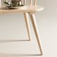 VENTURE DESIGN Bobby spisebordsbenk, m. ryggst�tte - hvitkalket gummitre