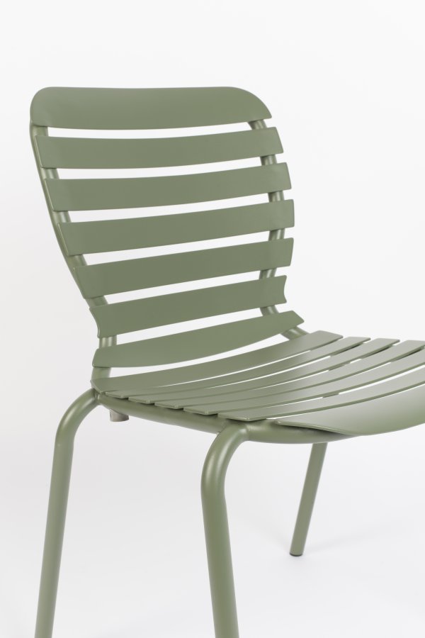 ZUIVER Vondel hagestol, stablebar - grnn aluminium