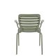 ZUIVER Vondel hagestol, med armlener - grnn aluminium