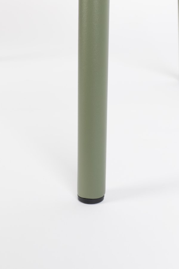 ZUIVER Vondel hagestol, med armlener - grnn aluminium