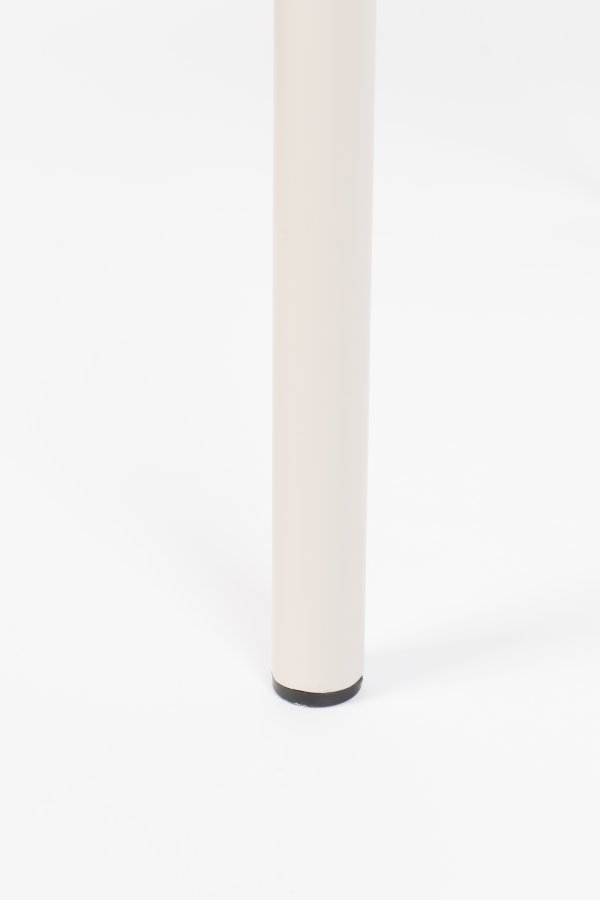 ZUIVER Vondel hagestol, med armlener - leirhvit aluminium