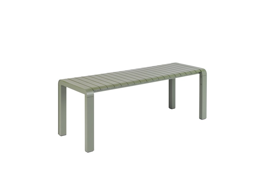 ZUIVER Vondel hagebenk, rektangulr - grnn aluminium (129,5x45)