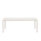 ZUIVER Vondel hagebenk, rektangulr - leirhvit aluminium (129,5x45)